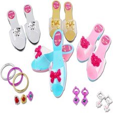 Princess Shoe and jewelry Boutique with 4 Pairs of Shoes, Rings, Bracelets & Earrings Included thumbnail 4