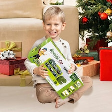 Portable Dinosaur Race Track Truck Toy Car Transport Carrier Play Set with 6 Racing Cars – Educational and Storage Toy for Kids thumbnail 7