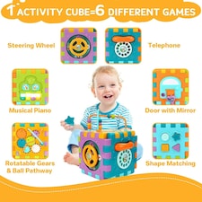 Activity Cube Baby Toys, 6 in 1 Musical Activity Cube Educational Toy thumbnail 2