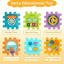Activity Cube Baby Toys, 6 in 1 Musical Activity Cube Educational Toy thumbnail 4