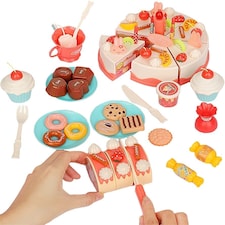 Magical Princess Tea Party Set for Kids – Pretend Play Afternoon Tea Set with Cups, Teapot, Utensils & Carry Case thumbnail 9