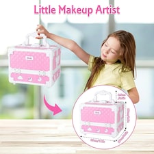 56-Piece Kids Makeup Kit for Girls – Washable & Non-Toxic Princess Makeup Case with Lip Gloss, Eyeshadow, Blush, Brushes & Nail Accessories thumbnail 3