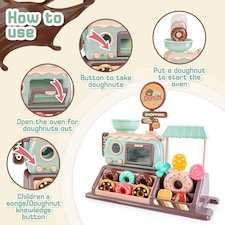 Pretend Donut Shop Playset with Donut Maker Machine, Accessories & Music – Role Play Toy for Kids 3+ thumbnail 5