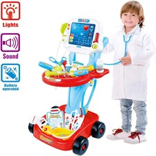 17-Piece Kids Doctor Playset – Pretend Medical Kit with Interactive Dials & Realistic Accessories – Educational Role Play Toy for Boys & Girls Ages 3+ thumbnail 7