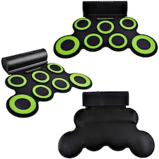 Foldable Electronic Drum Mat Set – 7 Pads with Built-In Speaker, Pedals & Demo Songs for Kids thumbnail 6