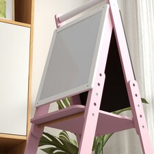 AIYAPLAY Three-in-One Easel for Kids, with Paper Roll, Adjustable Height - Pink | Pink | 40 x 56 x 117cm thumbnail 8