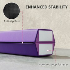 SPORTNOW 7.7FT Folding Gymnastics Balance Beam with Anti-Slip Base, Purple thumbnail 5