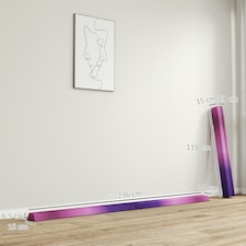 SPORTNOW 7.7FT Folding Gymnastics Balance Beam with Anti-Slip Base, Purple thumbnail 7