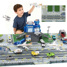 Interactive Airport Play Set – Aircraft Tower, Vehicles & Large Battle Map for Kids Ages 3+ thumbnail 2