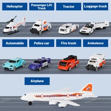 Interactive Airport Play Set – Aircraft Tower, Vehicles & Large Battle Map for Kids Ages 3+ thumbnail 5