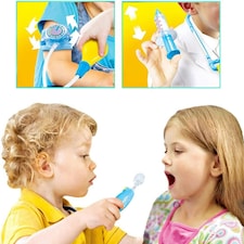 Kids 2-in-1 Doctor & Dentist Role Play Set – 30 Pieces with Carry Case (blue) thumbnail 5