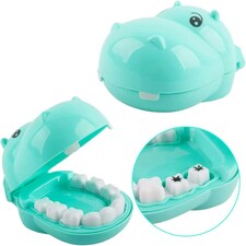 Kids 2-in-1 Doctor & Dentist Role Play Set – 30 Pieces with Carry Case (blue) thumbnail 7