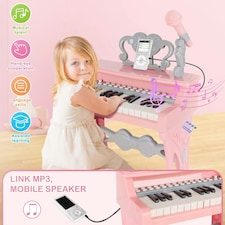 Piano Toy 25 Keys Music Toy Instruments with Microphone Piano Keyboard Toy thumbnail 2