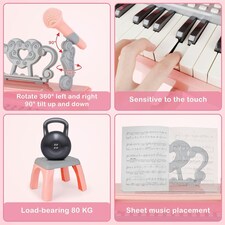 Piano Toy 25 Keys Music Toy Instruments with Microphone Piano Keyboard Toy thumbnail 6