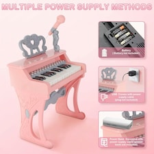 Piano Toy 25 Keys Music Toy Instruments with Microphone Piano Keyboard Toy thumbnail 7