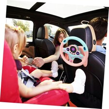 Kids Pretend Driving Steering Wheel Toy – Backseat Car Playset with Lights, Sounds & Music, 360° Rotation, Suction Cup Mount thumbnail 8