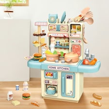 Kids Mini Kitchen Play Set – Pretend Cook Station with Accessories, Realistic Light, Steam & Water Functions thumbnail 7