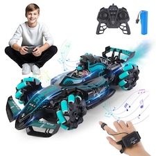 Remote Control Spray Racing Car with Lights, Music & Watch Controller – Educational Toy for Kids Ages 6+ thumbnail 2