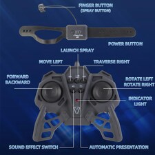 Remote Control Spray Racing Car with Lights, Music & Watch Controller – Educational Toy for Kids Ages 6+ thumbnail 3