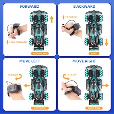 Remote Control Spray Racing Car with Lights, Music & Watch Controller – Educational Toy for Kids Ages 6+ thumbnail 4