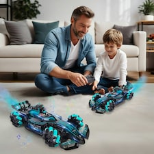 Remote Control Spray Racing Car with Lights, Music & Watch Controller – Educational Toy for Kids Ages 6+ thumbnail 6