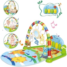 4 in 1 Baby Mat Kick and Piano Gym Music and Soft Light Detachable Activity Toys