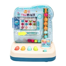 Interactive Ball Roll Toy with Music Lights and Sound blue