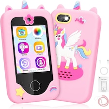 Kids Smart Phone Toy – 22 Educational Apps & Camera (Pink)