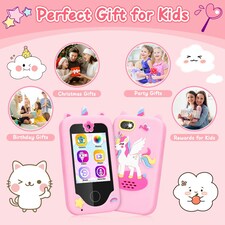 Kids Smart Phone Toy – 22 Educational Apps & Camera (Pink) thumbnail 6