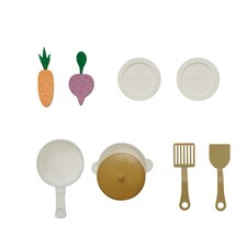 Teamson Kids Wooden Play Kitchen Little Chef with Mini Garden and Washing Machine Green thumbnail 4