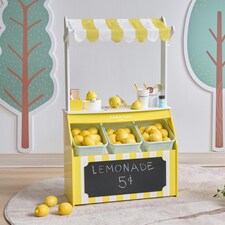 Teamson Kids Shop Playset Sunny Citrus Lemonade Stand with Interactive Accessories thumbnail 2