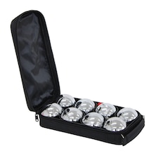 Oypla 8pc French Boules Petanque Balls Garden Game Set with Carry Case