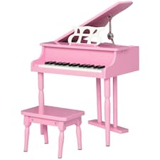 HOMCOM 30 Keys Mini Kids Piano with Music Stand and Bench Best Gifts Toy
