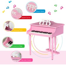 HOMCOM 30 Keys Mini Kids Piano with Music Stand and Bench Best Gifts Toy thumbnail 3