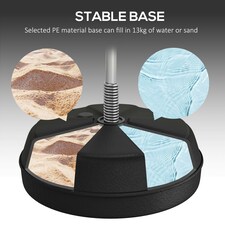 HOMCOM Punching Bag with Stand Boxing Bag Set with Adjustable Height, Red | Multi thumbnail 5