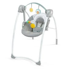 Ingenuity Sun Valley Milestone Foldable Baby Swing 6-Speed Grey From 0-9 Months