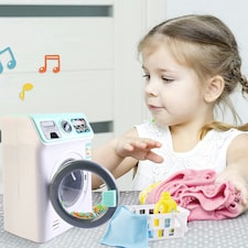 My First Washing Machine Play Set – Realistic Laundry Toy with Lights, Sounds & Accessories Educational Gift for Kids Ages 3+ thumbnail 2