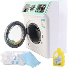 My First Washing Machine Play Set – Realistic Laundry Toy with Lights, Sounds & Accessories Educational Gift for Kids Ages 3+ thumbnail 4