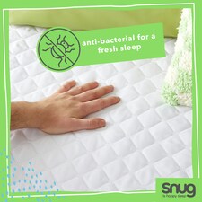 Snug Get Fresh Anti Allergy Mattress Protector | White | Double thumbnail 3