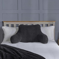 OHS Teddy Fleece Reading Support Soft Cosy Bed Pillow Cuddle Cushion | Black | 40 x 60 x 100cm | 1 thumbnail 5