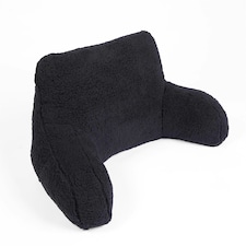 OHS Teddy Fleece Reading Support Soft Cosy Bed Pillow Cuddle Cushion | Black | 40 x 60 x 100cm | 1 thumbnail 6