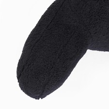 OHS Teddy Fleece Reading Support Soft Cosy Bed Pillow Cuddle Cushion | Black | 40 x 60 x 100cm | 1 thumbnail 7