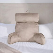 OHS Soft Plump Cosy Reading Support Sofa Bed Pillow Cuddle Cushion With Head Rest | Brown | Mink | 80 x 60cm | 1 thumbnail 10