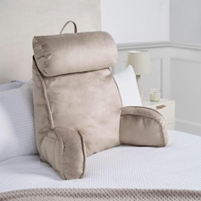 OHS Soft Plump Cosy Reading Support Sofa Bed Pillow Cuddle Cushion With Head Rest | Brown | Mink | 80 x 60cm | 1 thumbnail 2