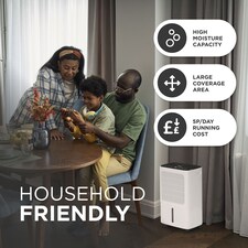 DMD 16L/Day Dehumidifier for Home Damp with Digital Humidity Display, 24H Timer, Continuous Drainage thumbnail 5