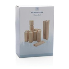 XD Collection Wooden Kubb Set - Brown - One Size thumbnail 4