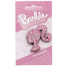 Barbie Sparkly Silhouette Badge - Pink/Silver/White - One Size Pink thumbnail 2
