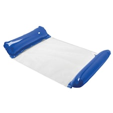 MidOcean Hamafloat Hammock Inflatable Pool Float - White/Royal Blue - One Size