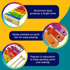 A-Star 8 Note Glockenspiel - Coloured Keys thumbnail 3