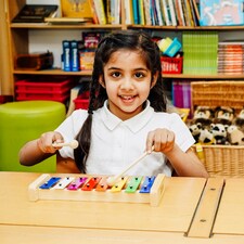 A-Star 8 Note Glockenspiel - Coloured Keys thumbnail 4